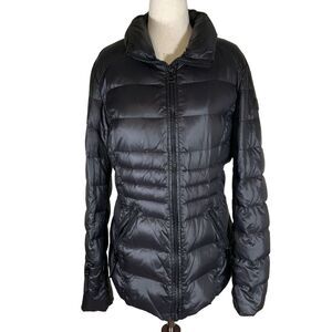 ANDREW MARC Puffer Jacket Black Size M